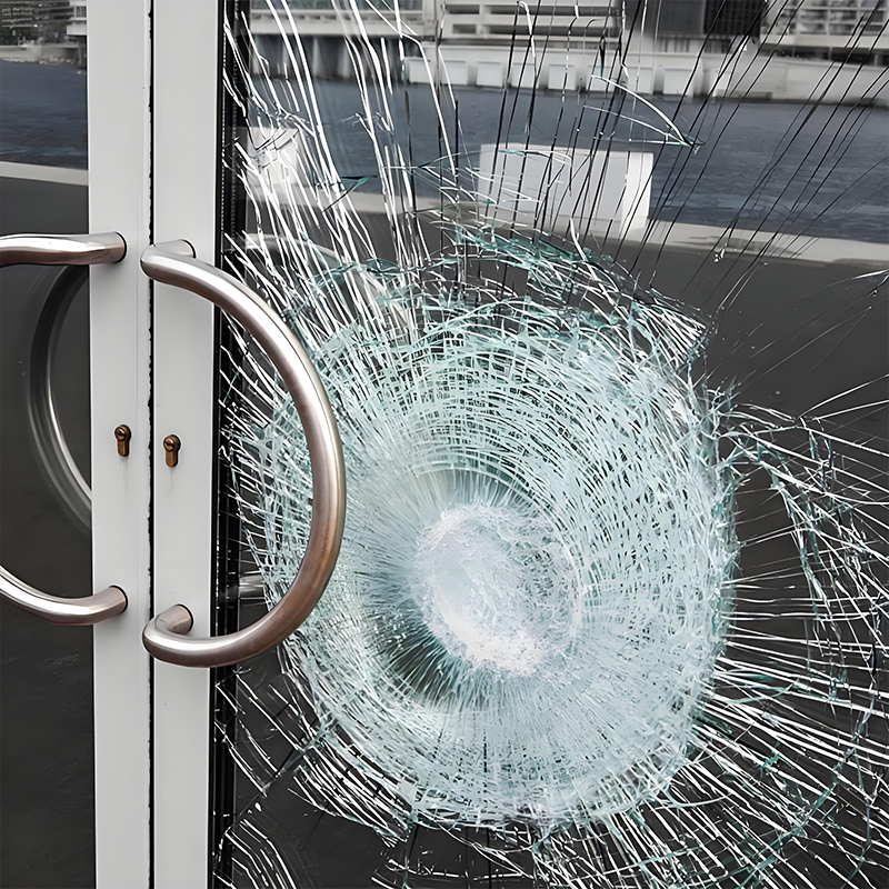 Explosion-proof glass